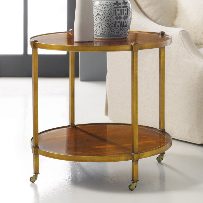 Modern History Solid Wood End Table