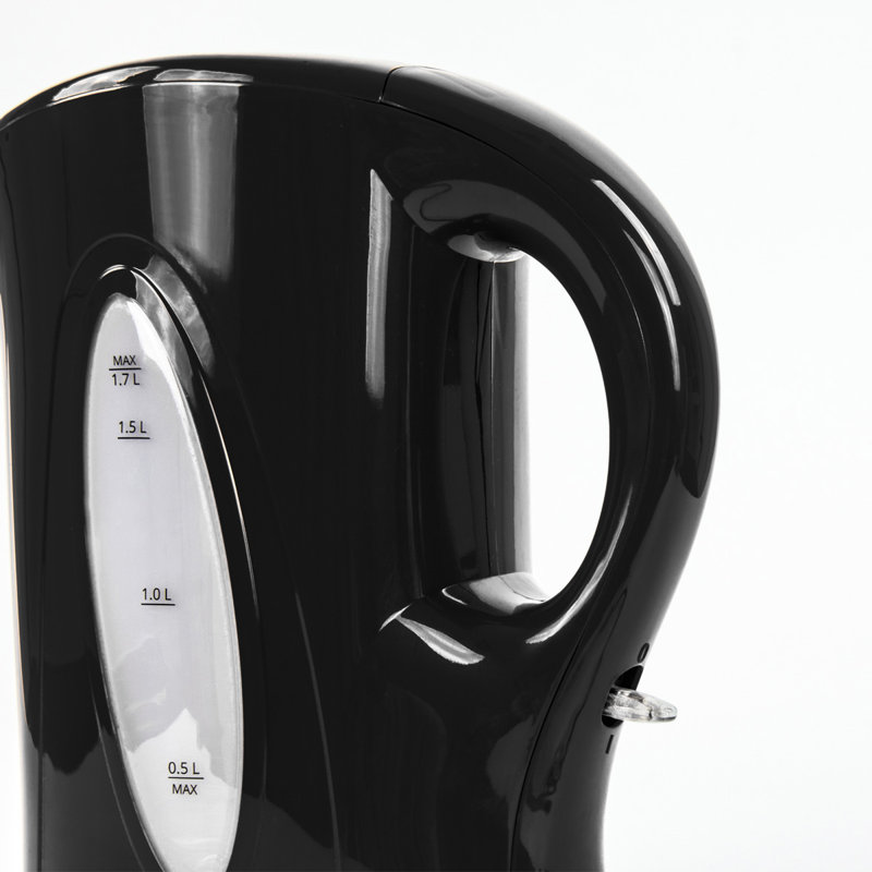 SQ Professional Blitz 1.7L Plastic Electric Tea Kettle, Black