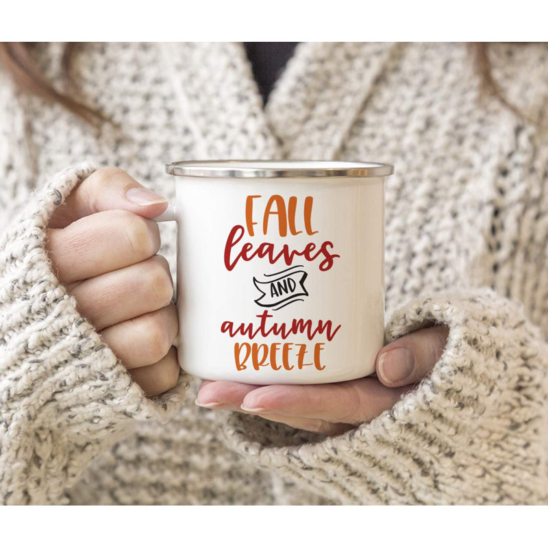 Tatum Fall Leaves And  Breeze Camping Mug