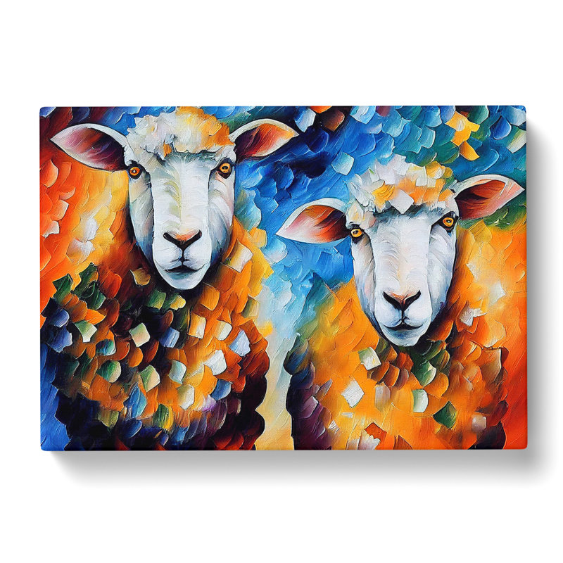 Sheep Painting Vol.3 - Wrapped Canvas, 50cm H x 76cm W x 3cm D