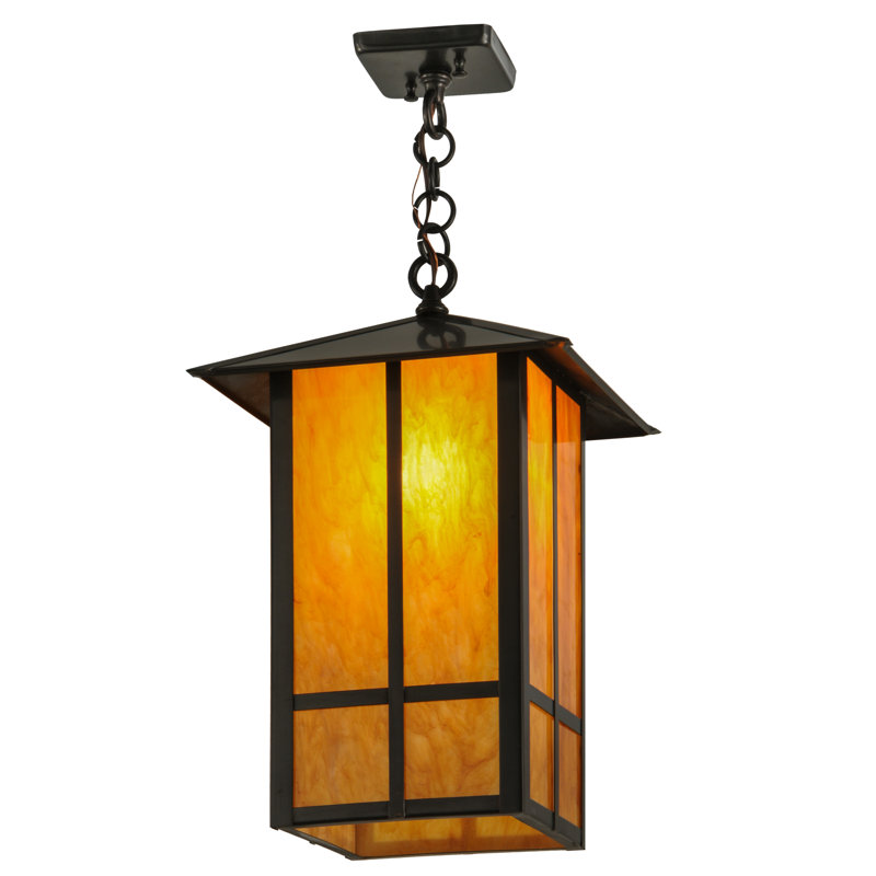 Seneca Bronze 1-Light Indoor/Outdoor Energy Star Lantern Pendant