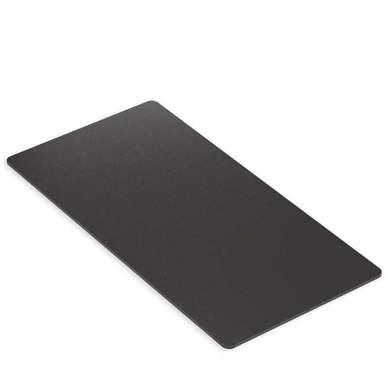 Black Sintered Stone Rectangular Beveled Edge Ceramics Table Top