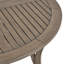 Élégante table circulaire d'extérieur en bois d'acacia, pour tout ensemble de patio-1860984971