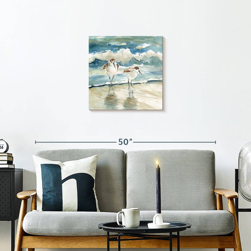 Beach Birds, 20" H x 20" W