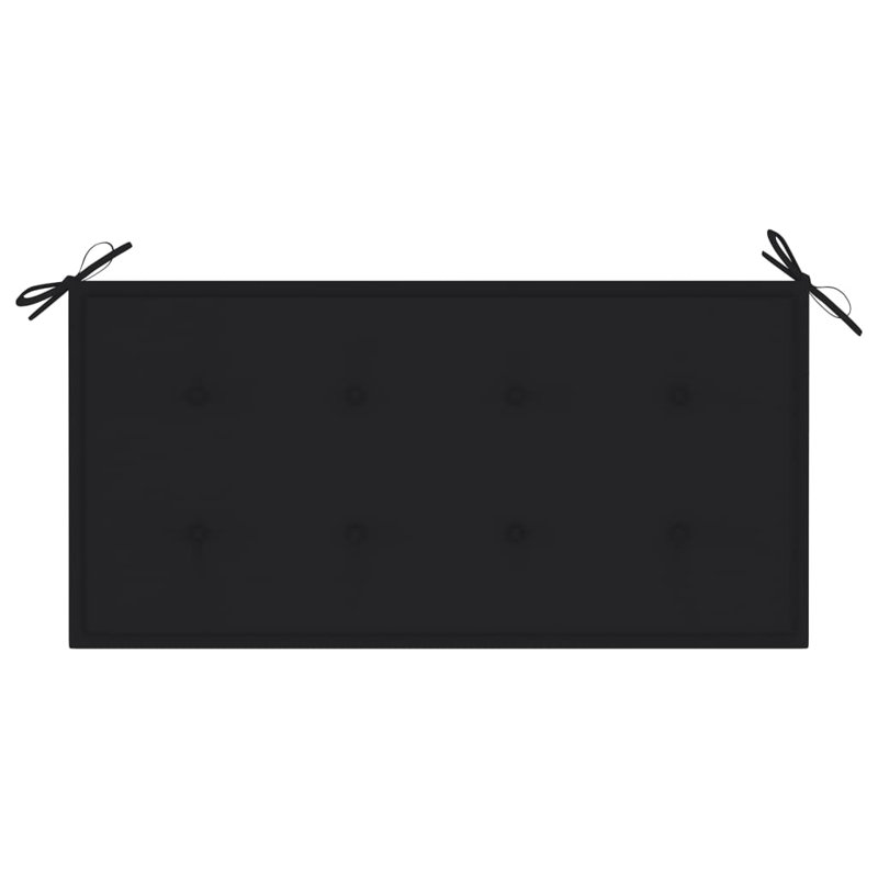 Coussin de siège d'extérieur, Noir, L 39,4 po x P 19,7 po x T 1,6 po