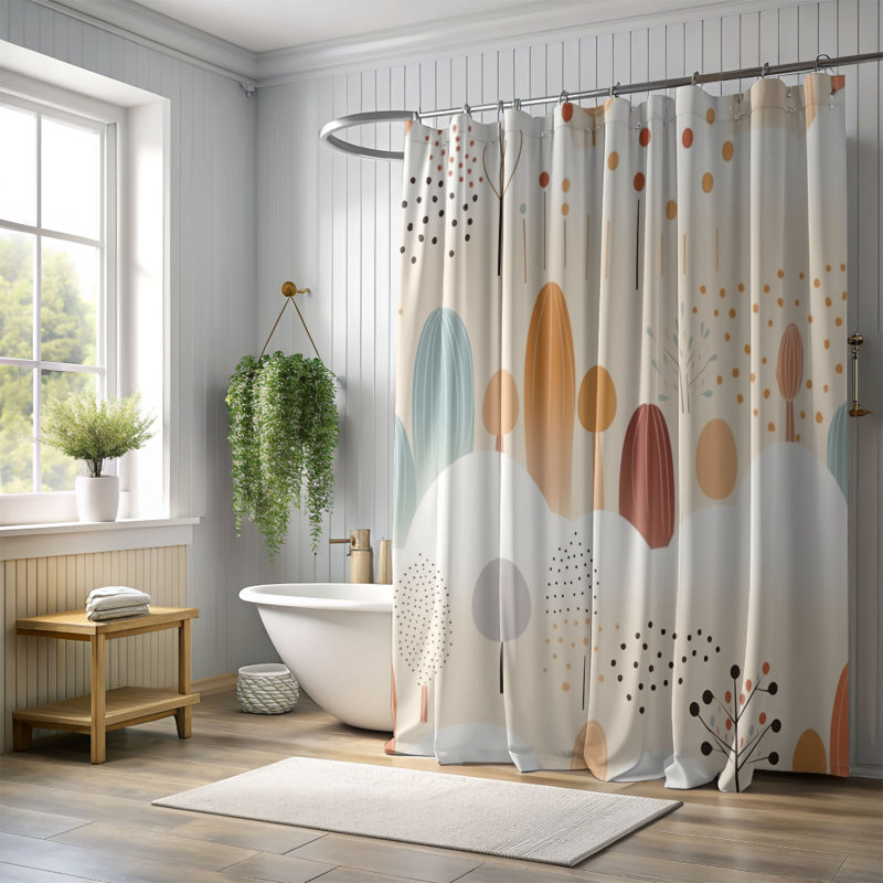 Rideau de douche Imray, H 74 po x l 71 po