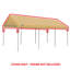 Housse de rechange pour cordon coulissant 10 pi x 20 pi, pour cadre en A de 10 pi 8 po x 20 pi, blanc-39597248-39597247