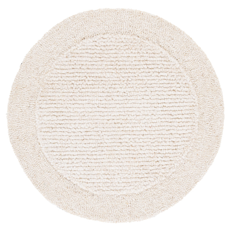 Tapis d'intérieur en laine touffeté à la main Novelty, Rond 6 pi