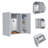 Ellegrini 1-Drawer Medicine Cabinet White