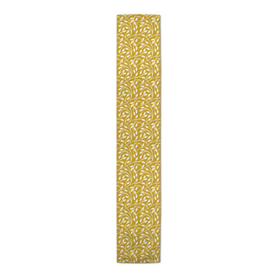 Circle Vine Pattern Black 5 Table Runner