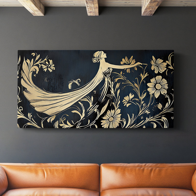 Botanical Series-CXL III - Toile tendue avec châssis - Prêt à être accroché, H 16 po x l 32 po