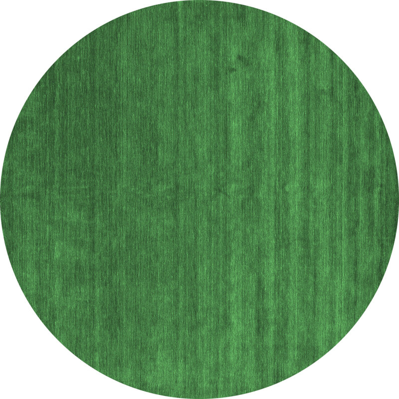Washable Abstract Indoor Rug, Round 4'