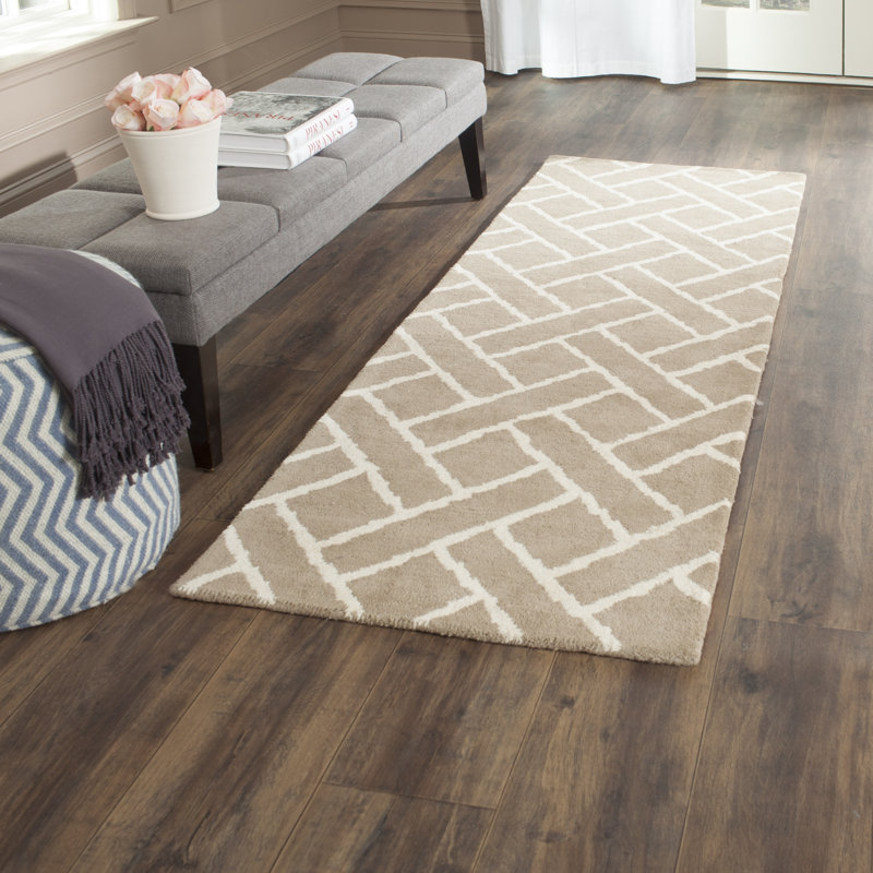 Teresita Hand Tufted Wool Geometric Rug, Runner 2'3" x 7'
