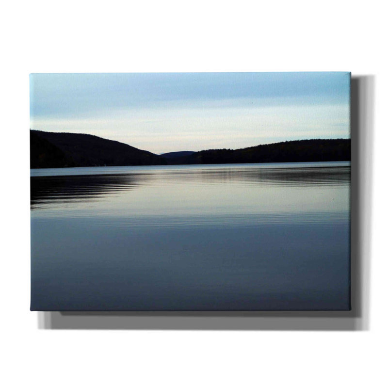 «Meech Lake Water And Hills On Canvas» par Clive Branson, reproduction, H 40 po x l 54 po x P 1,5 po