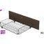 Lit plateforme de rangement Lilie de 130 cm de hauteur, recouvert de velours côtelé, avec 4 tiroirs-1069455785