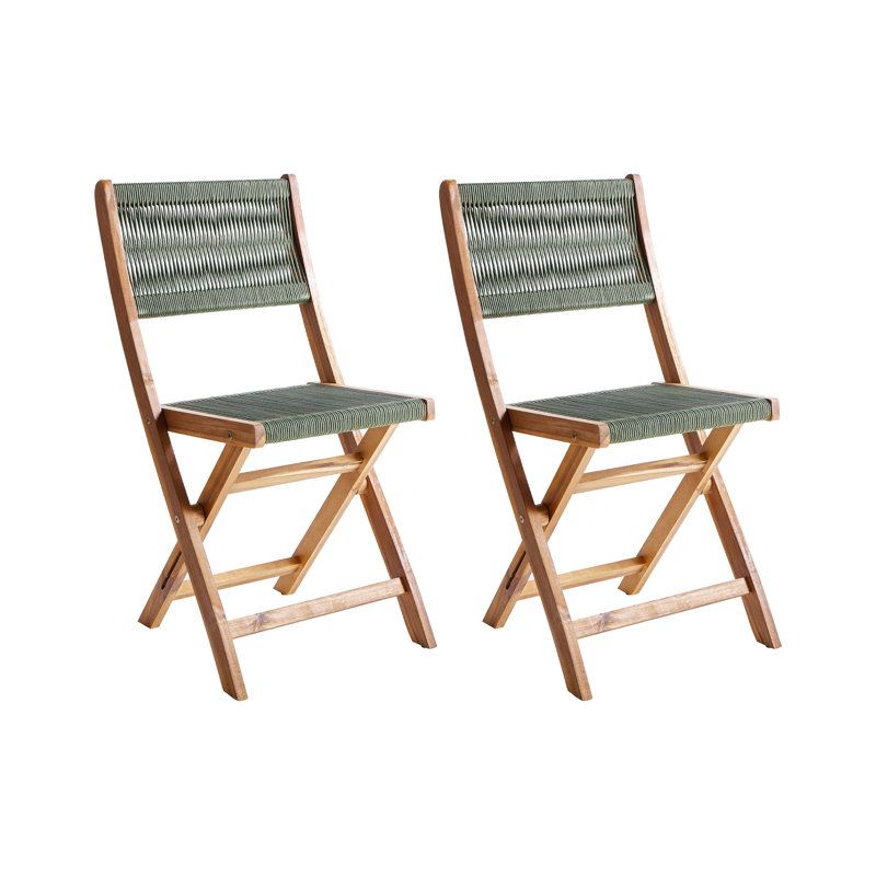 Wicker 2 - Person Garden Lounge Set, Green/Brown