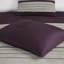 Édredon 7 pièces mauve - faux suède, élimination des plis, édredon décoratif en suède, décorations