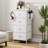 4 Drawer Dresser for Bedroom, Nightstand Organizer, White Dresser of Chest Rawn