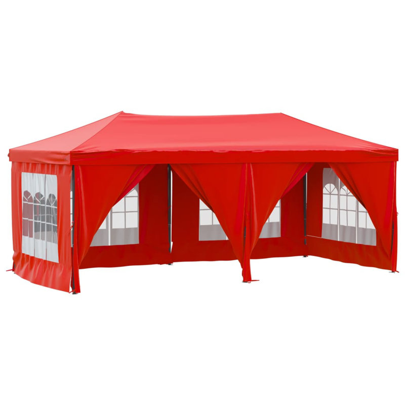 6m x 3m Steel Canopy, Red