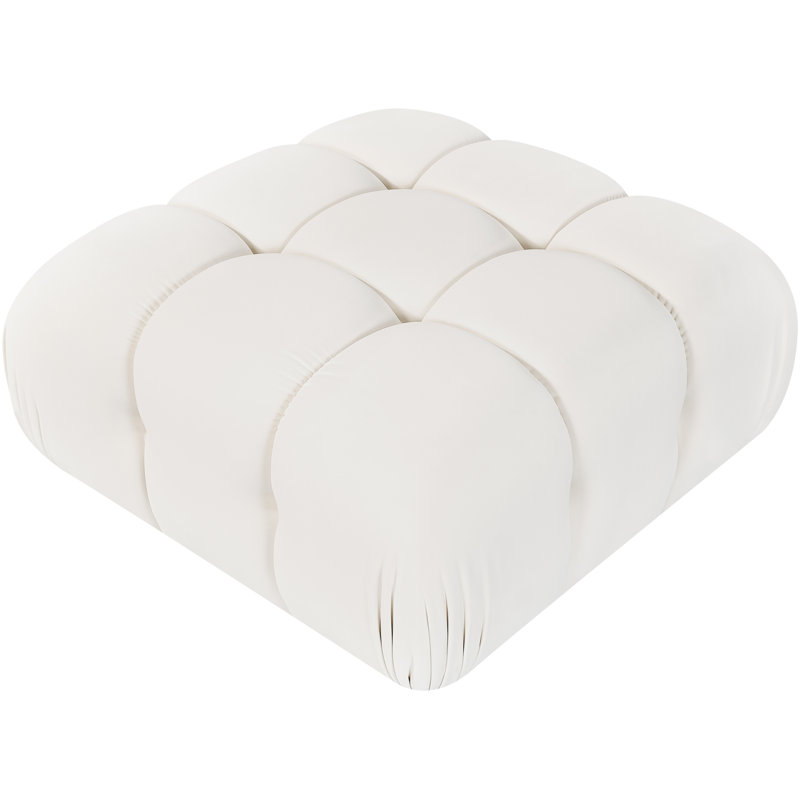 Repose-pieds modulaire Lindenwold, Cream Velvet