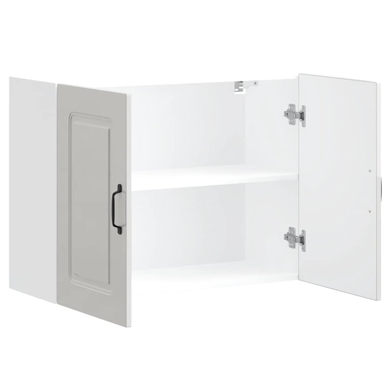 Armoire murale de cuisine vidaXL, Blanc très luisant, H 23,6 po x l 31,5 po x P 12,2 po