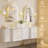 40"x30" Frame LED Bathroom Mirror, Arched Anti-Fog Bathroom Vanity Mirror With Lighted Dimmable And Memory Function-1760447877-1760447876