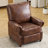 Pushback Recliner Chair With Massage And Heat, Breathable Leather-1412861110