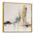 Toile avec cadre flottant or