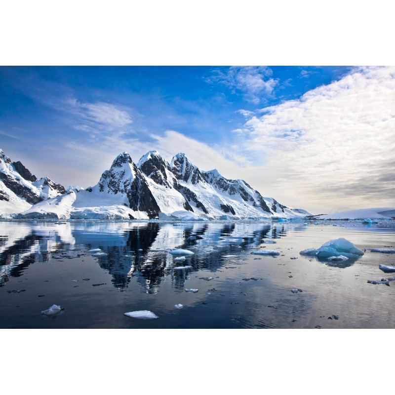 Mountains In Antarctica - Wrapped Canvas Print, 20cm H x 30cm W x 3.8cm D