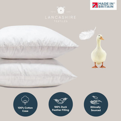 Cotton White Square Cushion