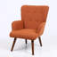 Fauteuil à oreilles et repose-pieds capitonné en polyester l 27,2 po Hike-1592922985
