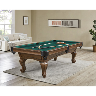 Resolute Pool Table with Classic Ram Horn Style Legs-Includes Professional Install ($1,000+ Value)