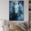 «Blue Horse Vibrant Blue Equine III», reproduction sur toile