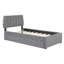 Lit plateforme tapissier avec gigogne Teddy-790654990-790654991