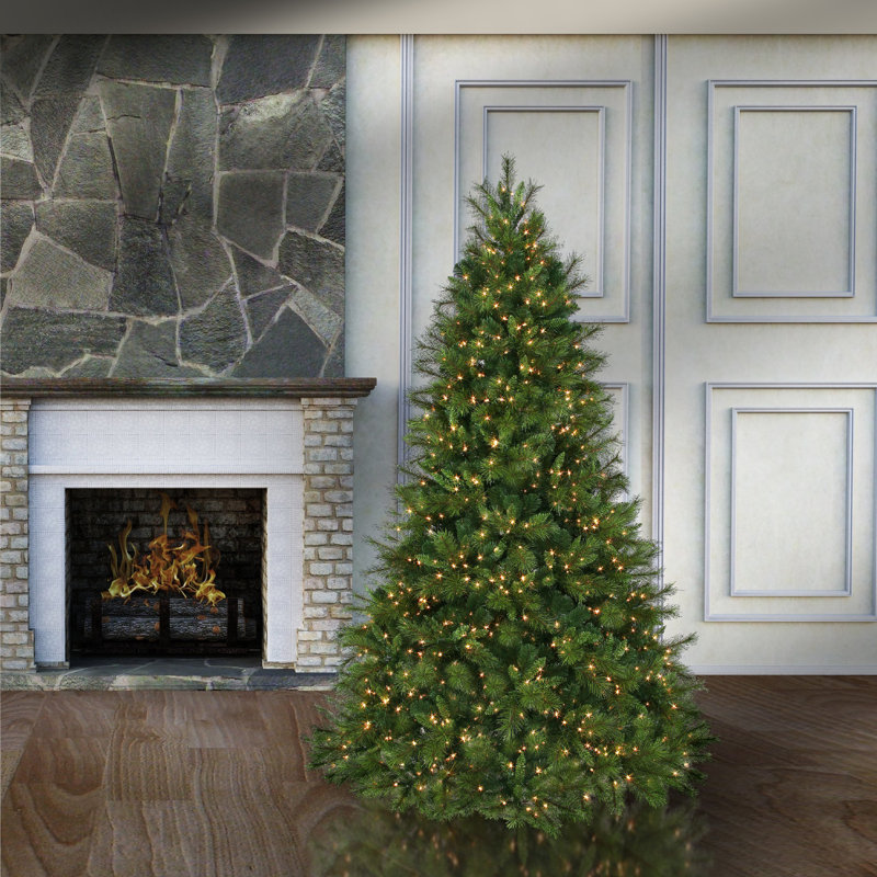 90' H Lighted Artificial Christmas Tree