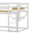 Solid Wood Versatile Twin Over Twin Floor Bunk Bed With Ladder-1329150573