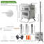 Portable Stainless Steel Hot Tent Wood Burning Stove with Built-In Oven Chimney Pipes