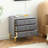Elegant Velvet Upholstered Nightstand With Gold Legs-7848623