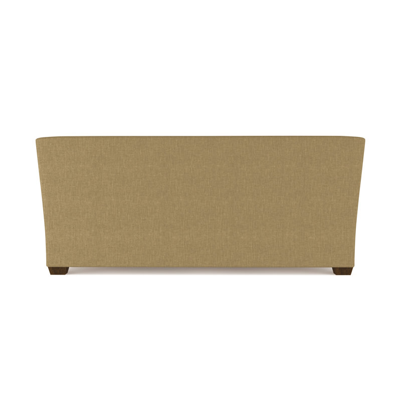 Rivington Flare Square Track-Arm Sofa, 31" H x 84" W x 37" D, Box Weave Linen Marzipan, Weathered