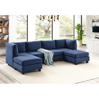 Polyester Upholstered Modular Sectional