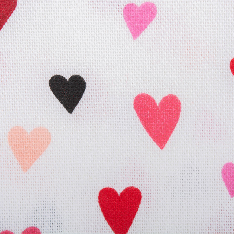 Pierz Geometric 100% Cotton Valentine's Day Table Runner