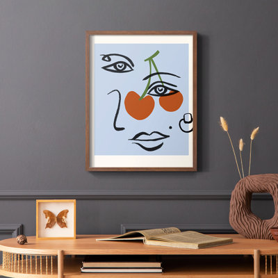 Cherry Baby II Framed Print - Solid Wood