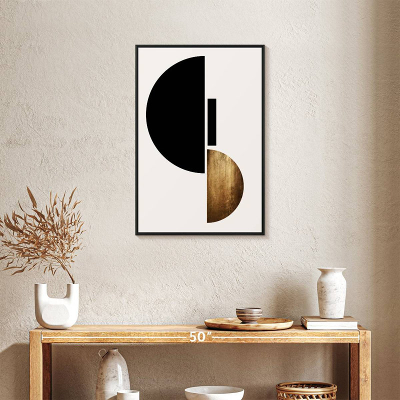 Forme II, Cadre flottant noir, 21 po x 31 po