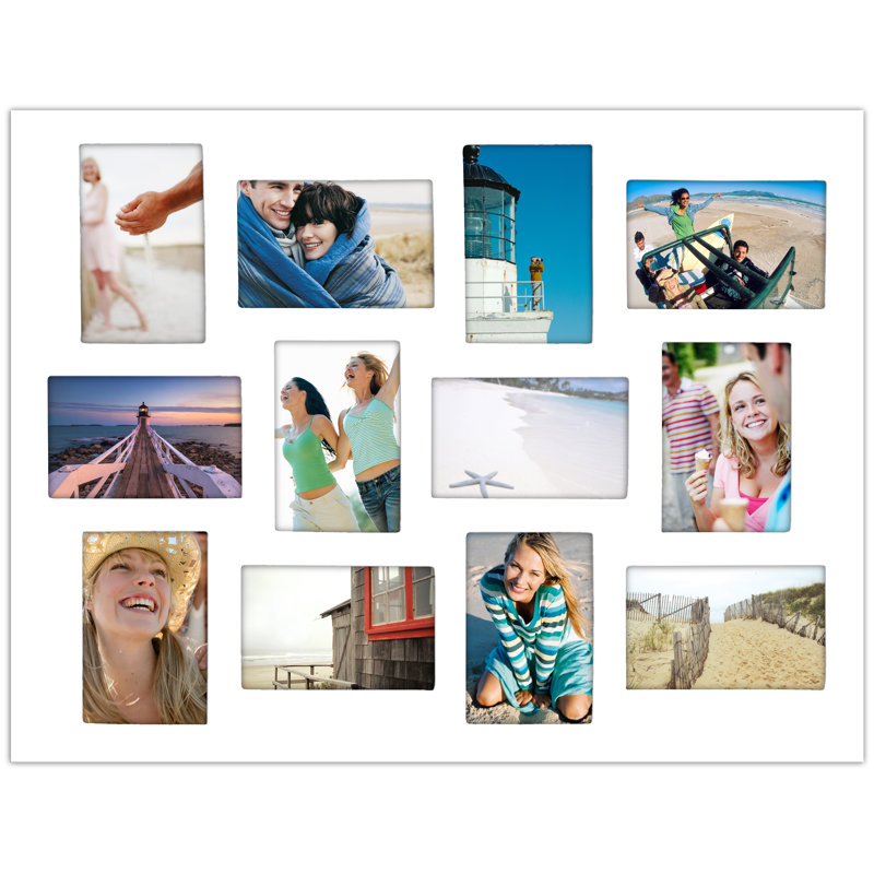 White Matte Picture Frame with Mat