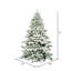 Flocked Alaskan White Pine Artificial Christmas Tree-65258489