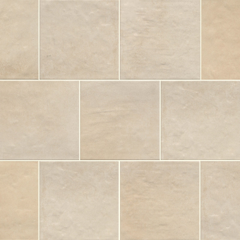 Passion Nero 9 in. x 9 in. Glossy Porcelain Floor and Wall Tile (10.9 sq. ft./Case), Crema