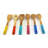 CooknCo Wood Round Kitchen Utensil Set