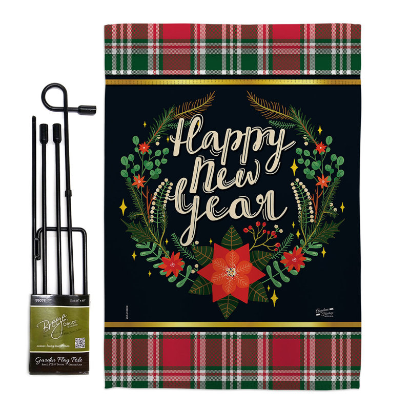 Drapeau 18,5 x 13 po New Year