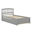 Structure de lit plateforme en bois avec lit gigogne-2048589210