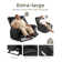 Large Widened Recliner with Vibration and Heating Massage, Retro Massage Recliner with Cup Holder and Side Pockets, Simple Tilt with 1.5 Times Sponge Filling, for Bedroom, Living Room